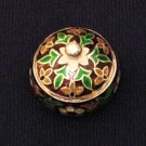 MN267 Hand Painted Sterling Silver Enameled Ring Box