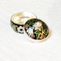 MN267 Hand Painted Sterling Silver Enameled Ring Box