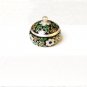 MN267 Hand Painted Sterling Silver Enameled Ring Box