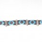 MN268 Hand Painted Enameled Sterling Silver Bracelet