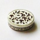 Oval Sheped Leaf Enamed Box