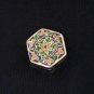 Multi-Colored Enameled Sterling Silver Ring Box