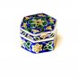 Multi-Colored Enameled Sterling Silver Ring Box