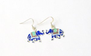 Elephant Sterling Silver Ear Rings