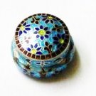 Blue Enameled Sterling Silver Ring Box