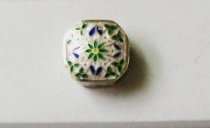 Pink Enameled Sterling Silver Ring Box