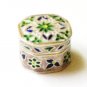 Pink Enameled Sterling Silver Ring Box