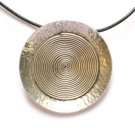 AQ001       Spiral Pendant in Sterling Silver