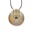 AQ005       Round Sterling Silver Pendant