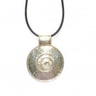 Round Hammered with Spiral Inset
