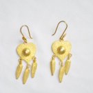 Gold Plated Earrings in Sterling Silver