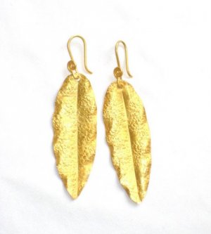 Gold Plated Earrings in Sterling Silver