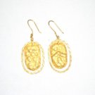 Gold Plated Earrings in Sterling Silver