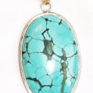 PN021       Turquoise Pendant in Sterling silver