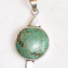 Turquoise Pendant in Sterling silver