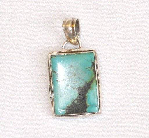 Turquoise Pendant in Sterling silver