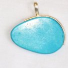 Turquoise Pendant in Sterling silver