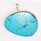 Turquoise Pendant in Sterling silver
