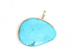 Turquoise Pendant in Sterling silver