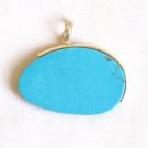 Turquoise Pendant in Sterling silver