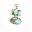 Turquoise Pendant in Sterling silver