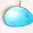 Turquoise Pendant in Sterling silver
