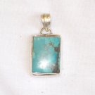 Turquoise Pendant in Sterling silver