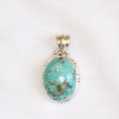 Turquoise Pendant in Sterling silver