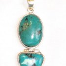 Turquoise Pendant in Sterling silver