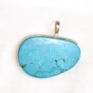 Turquoise Pendant in Sterling silver