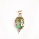 Turquoise Pendant in Sterling silver
