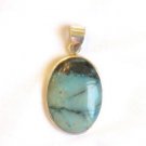 Turquoise Pendant in Sterling silver