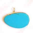 Turquoise Pendant in Sterling silver