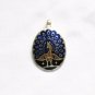 Enameled Pendant in Sterling Silver
