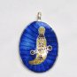 Enameled Pendant in Sterling Silver