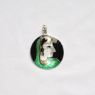 Enameled Pendant in Sterling Silver
