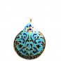 Enameled Pendant in Sterling Silver