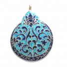 Enameled Pendant in Sterling Silver