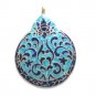 Enameled Pendant in Sterling Silver