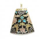 Enameled Pendant in Sterling Silver