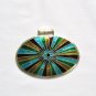 Enameled Pendant in Sterling Silver