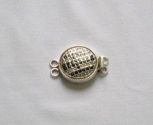 Enameled Pendant in Sterling Silver