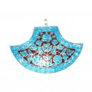 Enameled Pendant in Sterling Silver