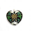 Enameled Pendant in Sterling Silver