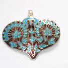 Enameled Pendant in Sterling Silver