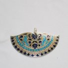 Enameled Pendant in Sterling Silver