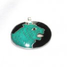 Enameled Pendant in Sterling Silver