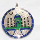 Enameled Pendant in Sterling Silver