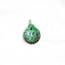 Enameled Pendant in Sterling Silver
