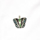 Enameled Pendant in Sterling Silver